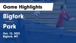 Bigfork  vs Park  Game Highlights - Oct. 13, 2023