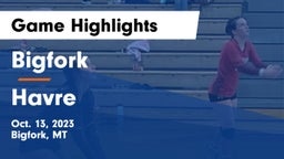 Bigfork  vs Havre  Game Highlights - Oct. 13, 2023
