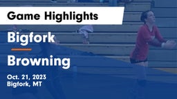 Bigfork  vs Browning  Game Highlights - Oct. 21, 2023