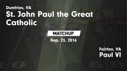 Matchup: Pope John Paul the G vs. Paul VI  2016