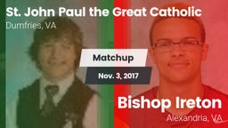 Matchup: Pope John Paul the G vs. Bishop Ireton  2017