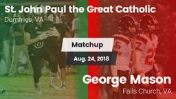 Matchup: Pope John Paul the G vs. George Mason  2018