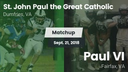 Matchup: Pope John Paul the G vs. Paul VI  2018