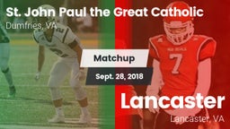 Matchup: Pope John Paul the G vs. Lancaster  2018