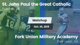 Matchup: Pope John Paul the G vs. Fork Union Military Academy 2019