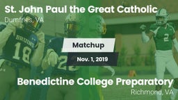 Matchup: Pope John Paul the G vs. Benedictine College Preparatory  2019