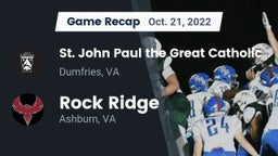 Recap:  St. John Paul the Great Catholic  vs. Rock Ridge  2022