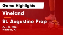 Vineland  vs St. Augustine Prep  Game Highlights - Oct. 21, 2020