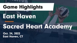 East Haven  vs Sacred Heart Academy Game Highlights - Oct. 24, 2022