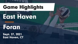 East Haven  vs Foran  Game Highlights - Sept. 27, 2021