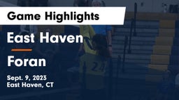 East Haven  vs Foran  Game Highlights - Sept. 9, 2023