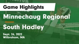 Minnechaug Regional  vs South Hadley  Game Highlights - Sept. 26, 2022