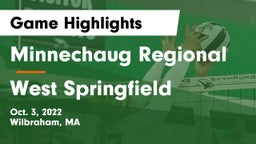 Minnechaug Regional  vs West Springfield  Game Highlights - Oct. 3, 2022