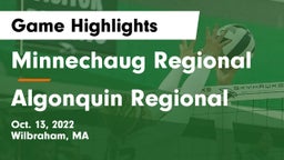Minnechaug Regional  vs Algonquin Regional  Game Highlights - Oct. 13, 2022