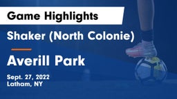 Shaker  (North Colonie) vs Averill Park  Game Highlights - Sept. 27, 2022