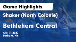 Shaker  (North Colonie) vs Bethlehem Central  Game Highlights - Oct. 3, 2022