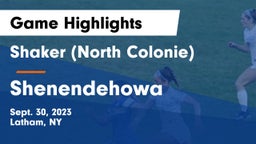 Shaker  (North Colonie) vs Shenendehowa  Game Highlights - Sept. 30, 2023