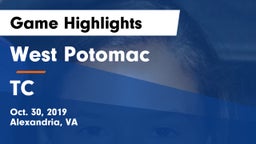 West Potomac  vs TC Game Highlights - Oct. 30, 2019