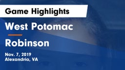 West Potomac  vs Robinson Game Highlights - Nov. 7, 2019