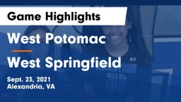 West Potomac  vs West Springfield  Game Highlights - Sept. 23, 2021