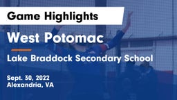 West Potomac  vs Lake Braddock Secondary School Game Highlights - Sept. 30, 2022