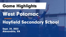 West Potomac  vs Hayfield Secondary School Game Highlights - Sept. 24, 2022
