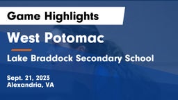 West Potomac  vs Lake Braddock Secondary School Game Highlights - Sept. 21, 2023