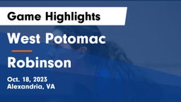 West Potomac  vs Robinson  Game Highlights - Oct. 18, 2023