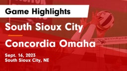 South Sioux City  vs Concordia Omaha Game Highlights - Sept. 16, 2023