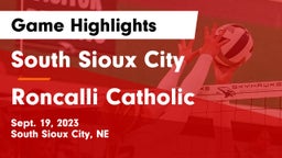 South Sioux City  vs Roncalli Catholic  Game Highlights - Sept. 19, 2023