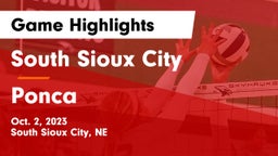 South Sioux City  vs Ponca  Game Highlights - Oct. 2, 2023