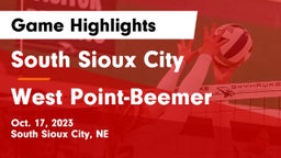 South Sioux City  vs West Point-Beemer  Game Highlights - Oct. 17, 2023