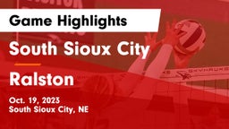 South Sioux City  vs Ralston  Game Highlights - Oct. 19, 2023