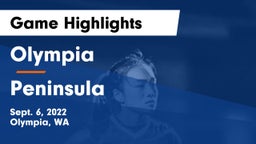 Olympia  vs Peninsula  Game Highlights - Sept. 6, 2022