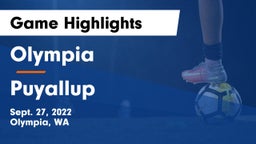 Olympia  vs Puyallup  Game Highlights - Sept. 27, 2022