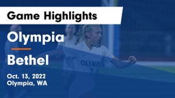 Olympia  vs Bethel  Game Highlights - Oct. 13, 2022