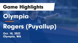 Olympia  vs Rogers  (Puyallup) Game Highlights - Oct. 18, 2022