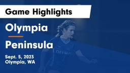 Olympia  vs Peninsula  Game Highlights - Sept. 5, 2023