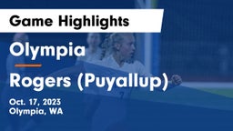 Olympia  vs Rogers  (Puyallup) Game Highlights - Oct. 17, 2023