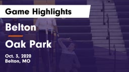 Belton  vs Oak Park  Game Highlights - Oct. 3, 2020