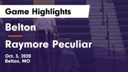 Belton  vs Raymore Peculiar  Game Highlights - Oct. 3, 2020