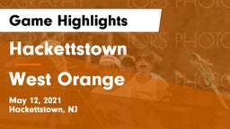Hackettstown  vs West Orange  Game Highlights - May 12, 2021