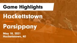 Hackettstown  vs Parsippany  Game Highlights - May 18, 2021