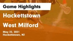 Hackettstown  vs West Milford  Game Highlights - May 22, 2021