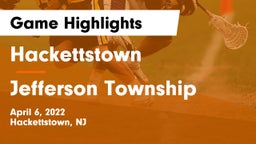 Hackettstown  vs Jefferson Township  Game Highlights - April 6, 2022