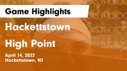 Hackettstown  vs High Point  Game Highlights - April 14, 2022