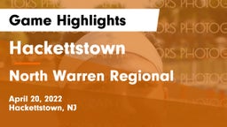 Hackettstown  vs North Warren Regional  Game Highlights - April 20, 2022