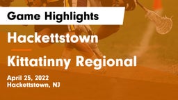 Hackettstown  vs Kittatinny Regional  Game Highlights - April 25, 2022