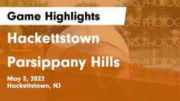 Hackettstown  vs Parsippany Hills  Game Highlights - May 3, 2022