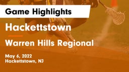 Hackettstown  vs Warren Hills Regional  Game Highlights - May 6, 2022